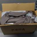 KSIIA Orthopedic Dog Bed Waterproof Dog Crate Bed for Extra Large Dogs Deluxe Plush Washable with Egg Crate Foam & Removable Cover, 47 x 29 Inch, Gray