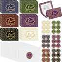 36 Sets Eid Mubarak Greeting Cards with Envelopes Stickers Note Cards Bulk Eid Mubarak Envelopes Stickers for Muslim Ramadan Party Supplies Celebration