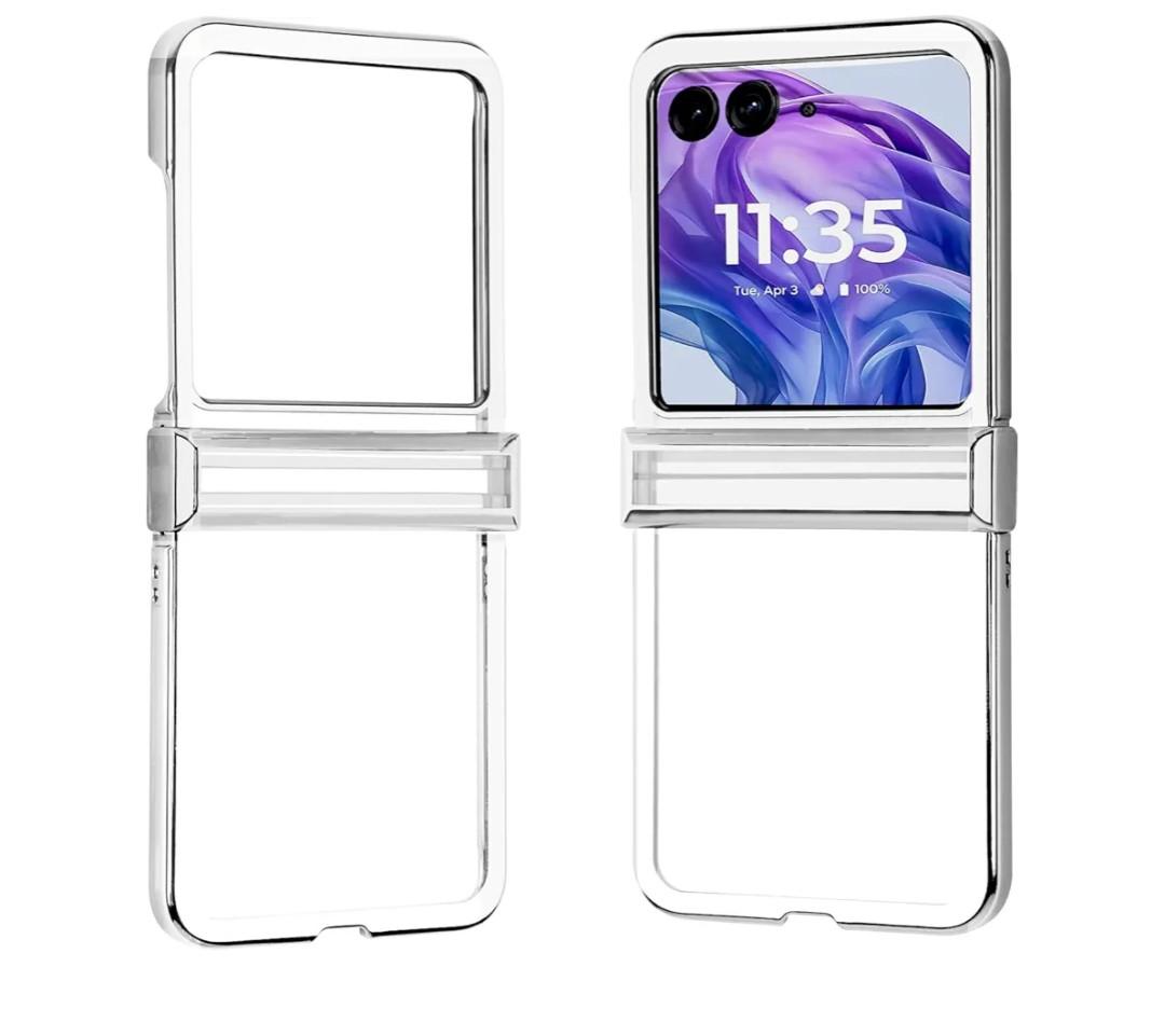 DAKORIE
for Motorola Razr 2025 Case Clear with Hinge Protection Shockproof Phone Cover for Moto Razr 2024 2025 - Clear Sliver