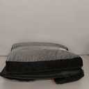 PetsHome Dog Car Seat for Medium Large Dogs, Detachable Washable Dog Booster Seat with Memory Foam Cushion, Side Pockets, 2 Clip-On Safety Leashes Pet Car Seat for Dogs Up to 60 lbs-Black