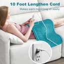 Electric Heating Pad for Back: VAAGHANM 33" x 17" Extra Large Heat Pad for Shoulder & Neck & Back - 6 Temperature Settings & Auto Shut-Off Timer