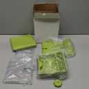 septillar Bird Feeder and Bath for Cage, Hanging Bird Bathtub Bath Shower Box Bowl, Bird Cage Accessories Suitable for Small Medium Birds, Parrots, Lovebirds, Finches, Parakeets, Mannikin (Green)