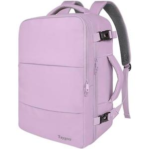 Taygeer Large Backpack for Women Travel Bag, Luggage Backpack for College Women with 15.6inch Laptop Compartment & Shoe Pouch, Carryon Bag for Airplane Business Travel Essentials, Orchid Purple