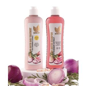 NATURAL SANT - Onion Biotin and Rosemary Shampoo & Treatment Set for Stronger, Thicker and Longer Hair - Soft and Shine, Hair Loss and Thinning, Growth Shampoo, Paraben Free, Silicone Free