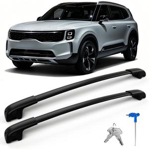 Lockable Roof Rack Cross Bars Compatible with KIA Telluride X-PRO/X-LINE 2023-25, Heavy Duty Aluminum Crossbars, Anti-Theft Roof Bars for Rooftop Cargo Kayak Bike