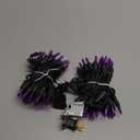 HISHINY Halloween Lights Outdoor,100LED 5ftx5ft Net Lights with Connectable, Waterproof,UL Certified and Durable Green Wire Design for Bushes,Trees,Halloween Decorations Outdoor(Purple&Orange)