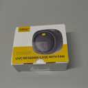 Nulaxy UVC Retainer Case with Fan, Magnetic Closure Aligner Case Includes Vent Holes and Mirror, Portable Retainer Box with Removal Tool and Brush Compatible with Invisalign Retainer Slim Aligner (Black)