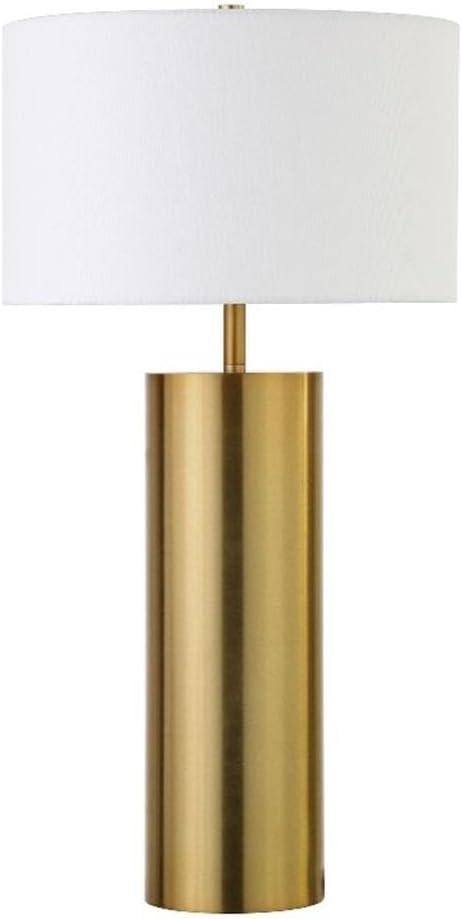 Henn&Hart 30" Modern 1-Light Table Lamp, Gold