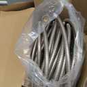 Garden Hose 200ft, Stainless Steel Heavy Duty Water Hose with 10 Function Nozzle Flexible, Lightweight, No-Kink, Pet Proof, Puncture Proof Metal Hose for Yard, Outdoor