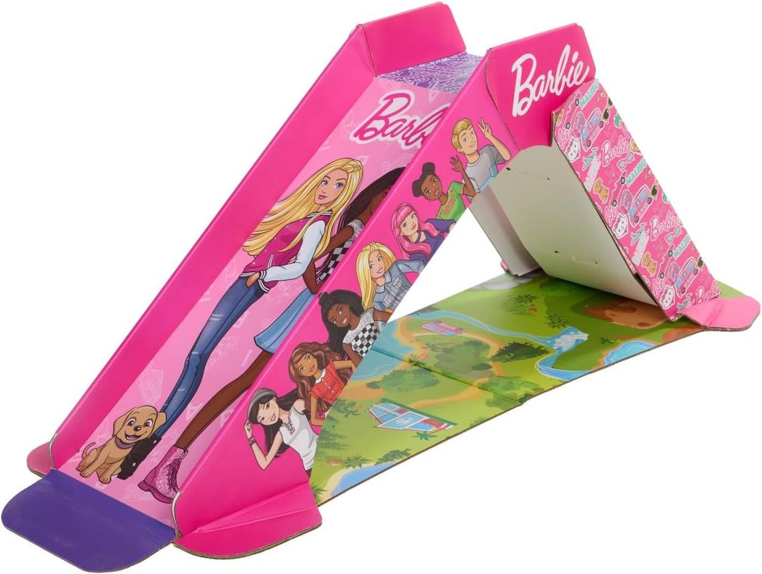 Pop2Play Barbie Indoor Slide for Toddlers  Safe and Sturdy for Kids Up to 50 Lbs  Easy to Store Pop Up Slides