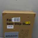 Folding 2-Step Stool for Adults Kids Non-Slip Collapsible Portable Step Stool for Kitchen Home Toilet Bedroom Office Bathroom Rv,Holds 300 Lbs(Black)