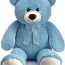 HollyHOME Big Teddy Bear Large Teddy Bear Stuffed Animal Birthday Valentines Day Plush for Kids and Girlfriend 36 inch Blue