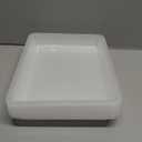 US Acrylic White Plastic Serving Trays (Set of 4) 15 x 10 | Large Unbreakable Reusable Rectangular Party Platters | Serve Appetizers, Fruit, Veggies, & Desserts | BPA-Free & Made in USA