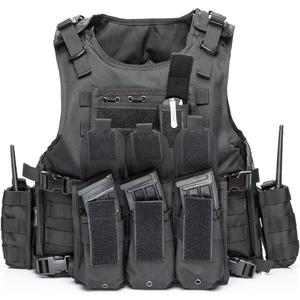 vAv YAKEDA Tactical Airsoft Vest for Men (One Size, Black)