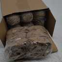 28 Pcs Burlap Christmas Ornaments Farmhouse Rustic Christmas Tree Ornaments Decoration Hanging Boho Ball Ornament Burlap Garland Ribbon for Xmas Holiday Party(Classic Style)