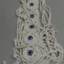 Macrame Wall Hanging Dreamcatcher with Evil Eye, Boho Wall Decor, Handwoven Tapestry for Bedroom Home Gift