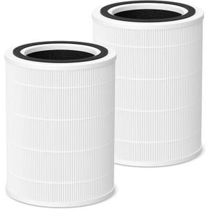 HAP606 Replacement Filter Compatible with XenonLab VisionAir HAP606 Air Purifier, FreAire HAP606 & ECOSELF HAP609, 3-Stage HEPA Activated Carbon, HAP606 Air Filter for Home Room Smoke, Dust, Odors