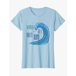 Jesus Follower Christian Believer T Shirt Beach Ocean Wave T-Shirt for Men Women Girls Kids XL