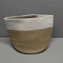 Woven Flower Basket Rattan Plant Hanger Indoor Decorative Storage Basket (20X20CM, Assorted Color)