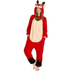 OLAOLA Adult Onesie, Unisex Animal Cosplay Costume, Flannel Pajamas One Piece Halloween Sleepwear (S)