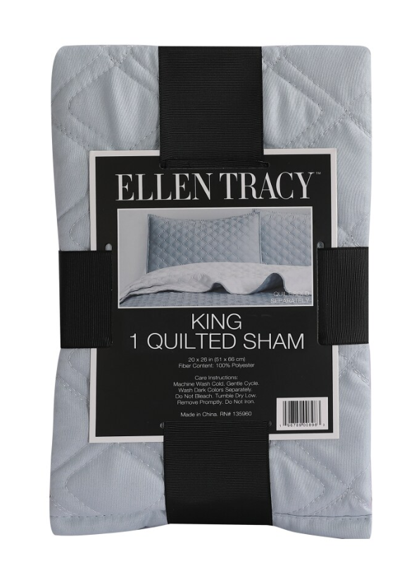 Ellen Tracy™ Solid Single King Quilted Sham