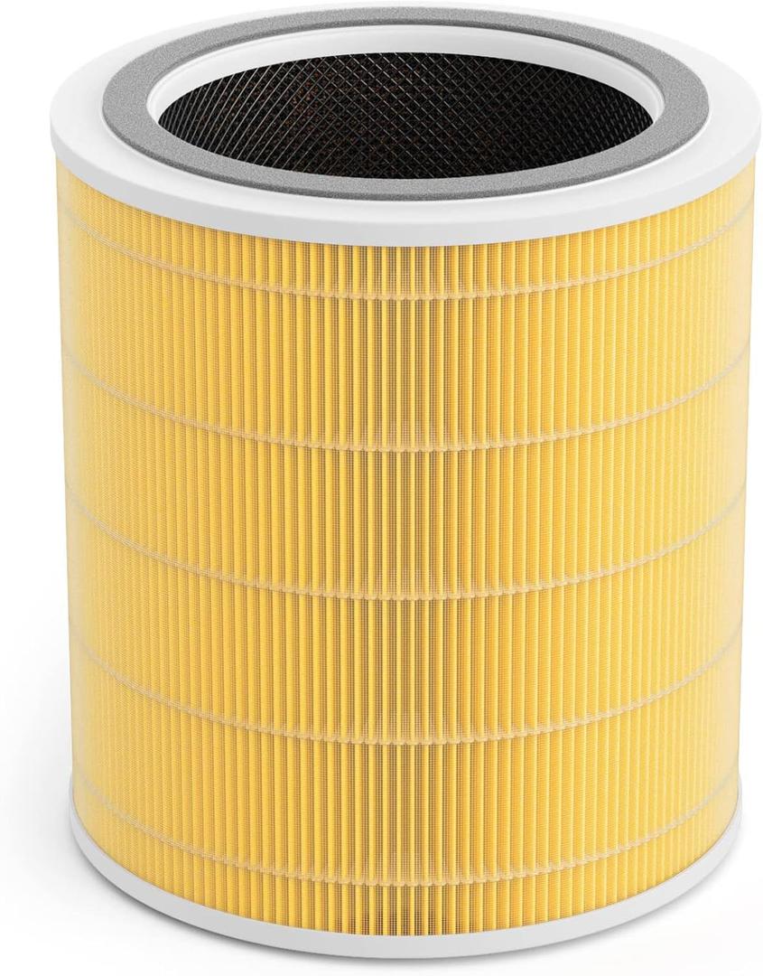 Core 400S-P Replacement Filter Compatible with LEVOIT Air Purifier Model Core 400S, Core 400, Part# Core 400s-RF, 400S-RF-PA | Essential for Pet&AllerG* 1-Pack (Yellow)