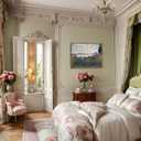 Framed Claude Monet Wall Art  Vintage Landscape Painting Wall Decor, Impressionist Living Room Wall Art, Classic Aesthetic Canvas Prints for Bedroom Kitchen Bathroom  12"x16" (Seine River)