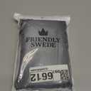 The Friendly Swede Sleeping Bag Liner  Ultralight Polyester or Cold Weather Microfiber Adult Sleep Sack- Camping Sheets - Travel Sleeping Bag with Pocket-Size Stuff Sack (Grey Polyester - with Zipper - XL)