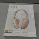 Wentronic Y01 Wireless Noise Canceling Headphones Bluetooth 5.3 Over Ear Headphones with Microphone, Hi-Res Audio, 48H Playtime, Foldable Comfortable Earpads,Compatible with iOS,Android,PC, Starlight