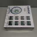 KINSE 10inchs Pressure Boosting Rain Showerhead,High Flow Rainfall Shower Head, 8- showerwater output modes, 360Adjustable showerheads, Anti-corrosion and durabl (ABS, Chrome)