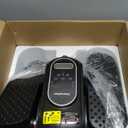 Under Desk Elliptical Machine, Leg Exerciser as Seen on TV While Sitting for Senior with Remote Control, Portable & Quiet Pedal Exerciser with 12 Adjustable Speed, Black