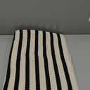 Striped Outdoor Black and Cream Rug - 24x36 Inches Outdoor Rug for Layering Welcome Mats for Front Door and Outdoor Mat, Off White Rug/Rugs for Entryway, Front Door Rug Outdoor, Farmhouse Door Rug