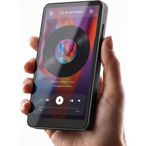 128GB MP3 Player with Bluetooth and WiFi, Android 14 MP3 Player for Kids, HiFi Spotify Player with Lossless, 5.5" Touchscreen Portable Music Player, Multi-Format, Parental Lock, 3000mAh, Up to 1TB