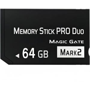 High-Speed 64GB Memory Stick Pro Duo Mark2 - for PSP and Camera Memory Cards