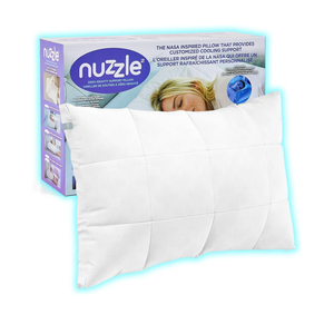 Nuzzle Cooling Adjustable Pillow for Side Sleepers, Luxury Standard Size Bed Pillow Hotel Collection - Best Adjust Height Soft Firm Pillow for Back, Stomach or Side Sleepers - Home Gifts
