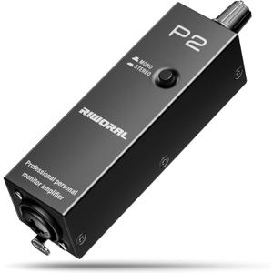battey powered Portable Personal Amplifier Analog Headphone Amplifier Stereo Headphone Earphone Amp Volume Control Audio Booster with XLR and TRS Input 3.5mm Output Jack