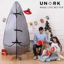 Upright Christmas Tree Storage Bag 7.5 Ft, Artificial Christmas Tree Storage Bag 6.5ft, Christmas Tree Cover for Upright Storage Fit 6 Ft / 6.5 Ft / 7 Ft / 7.5 Gray (Grey)