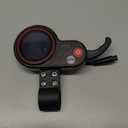 Wokyo LH-100 Electric Scooter LCD Display Throttle with Thumb Control, 6 Pin Communication Instrument, Electric Scooter Thumb Throttle with 2 in 1 Speedometer Manual Control Panel