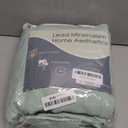 Nanspring Aqua Green Linen Curtains 84 Inch Length 2 Panels Set for Living Room Rod Pocket Back Tab Light Filtering Window Drapes for Bedroom Dining Room Protect Privacy Modern Farmhouse Decor 52x84