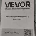 VEVOR Weight Distribution Hitch, 10000 lbs Max Towing & 1000 lbs Max Tongue, Weight Distributing Hitches Kit Includes 2 in Shank and 2-5/16 in Ball, Load Leveling Hitch for Trailers, Black