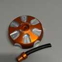 AnXin Dirt Bike Gas Cap,Larger Fuel Tank Cover With Vent Hose CNC for SX65 2010-2023 SX SXF 85-450 2013-2023 EXC EXCF XCW XCFW XCF XC 125-530 2011-2023 Orange