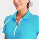 Hiverlay Tennis Dresses for Women with 2 Pockets Built in Shorts UPF 50+ Golf Dress Workout Athletic Dresses (Blue, M)