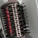 Shark FlexFusion Hair Straightener & Powerful Hair Dryer with Fusion Hair Brush, Ceramic Air Styler with Auto-Wrap Curlers & Concentrator, Ceramic Plates, Cosmic Blush HD641S