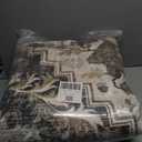 Brown Large 9x12 Area Rugs for Living Room Rug Bedroom Rug-Carpet Washable Neutral Moody Vintage Traditional Dining Room Rugs Office Soft Comfortable Non Slip