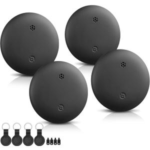 Air Tracker Tag-4 Pack Works with Apple Find My (iOS Only), Bluetooth Tracker Tag Keys Finder Tracking Tags Item Locator with Sounds Smart Tag Keys Item Finders Smart Tag for Keys