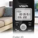 [New] VTech VG134-11 DECT 6.0 Cordless Home Phone with Bluetooth Connection, Digital Answering Machine, Backlit Display,Full Duplex Speakerphone, Caller ID/Call Waiting,1000 ft Range (Black)