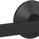 Schlage Custom FC172 NBK 622 KIN Northbrook Non-Turning Lever with Kinsler Trim, Matte Black