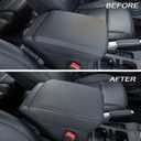 Center Console Armrest Cover Compatible with Jeep Wrangler JL/JLU 2018-2024 2025 2026 and Jeep Gladiator JT Truck 2020-2023 2024 2025 2026, Accessories PU Leather Cushion Protector Pad(Not for JK/JKU)