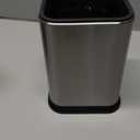 RedCall Stainless Steel Kitchen Utensil Holder for Countertop, Spoon Spatula Organizer,Modern Rectangular Large Cooking Utensil Caddy Counter,Utensil Crock Silver