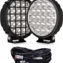 BIGLION.X 6-Inch Round LED Offroad Light 2pcs 210W 32000LM Super Bright Spot Driving Light With Wiring Harness Waterproof IP68 12V 24V for Pickup Trucks UTV SUV